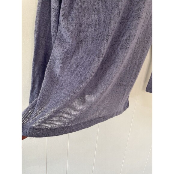 DKNY NEW Women's M Periwinkle Purple Long Sleeve Cowl Neck Sweater Knit Top Soft - Picture 7 of 10